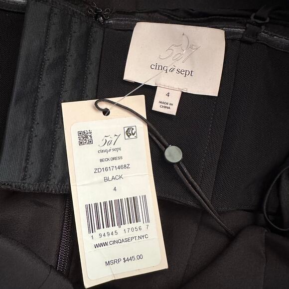 Cinq a Sept Beck Dress Black - Picture 10 of 11